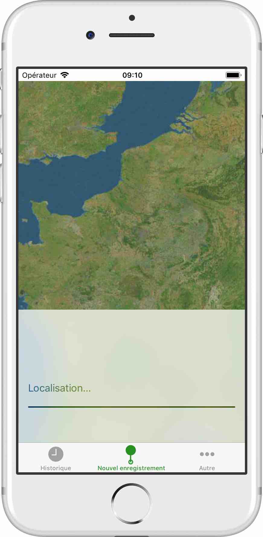 Capture d’écran affichant l’étiquette Localisation…